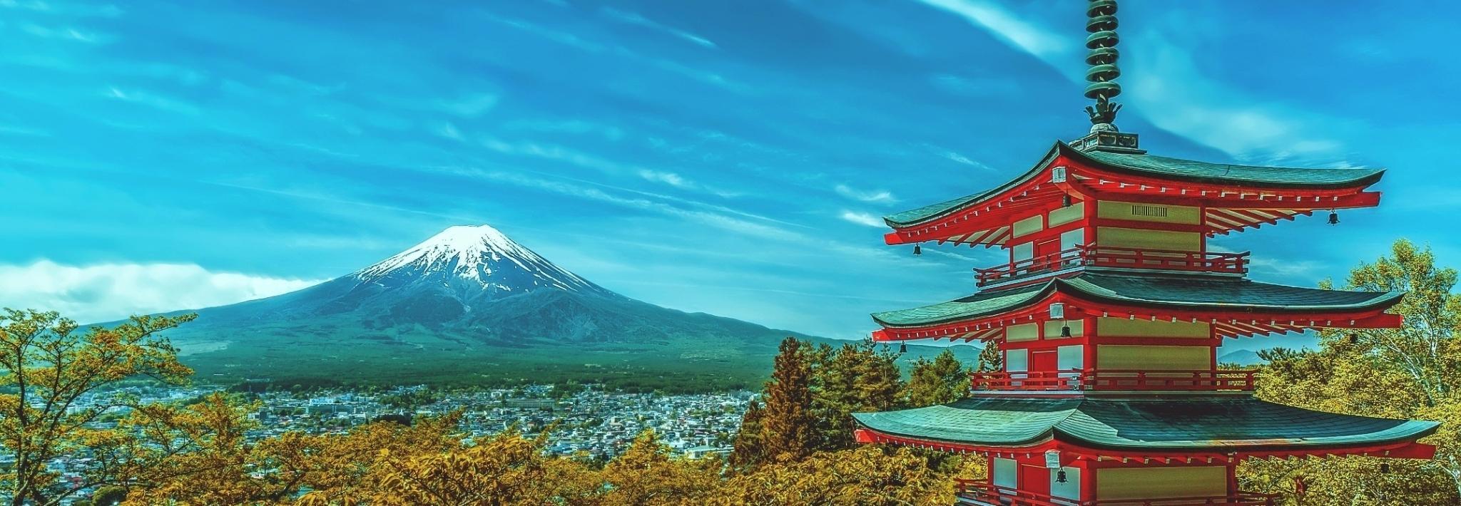 Mount Fuji and Pagoda