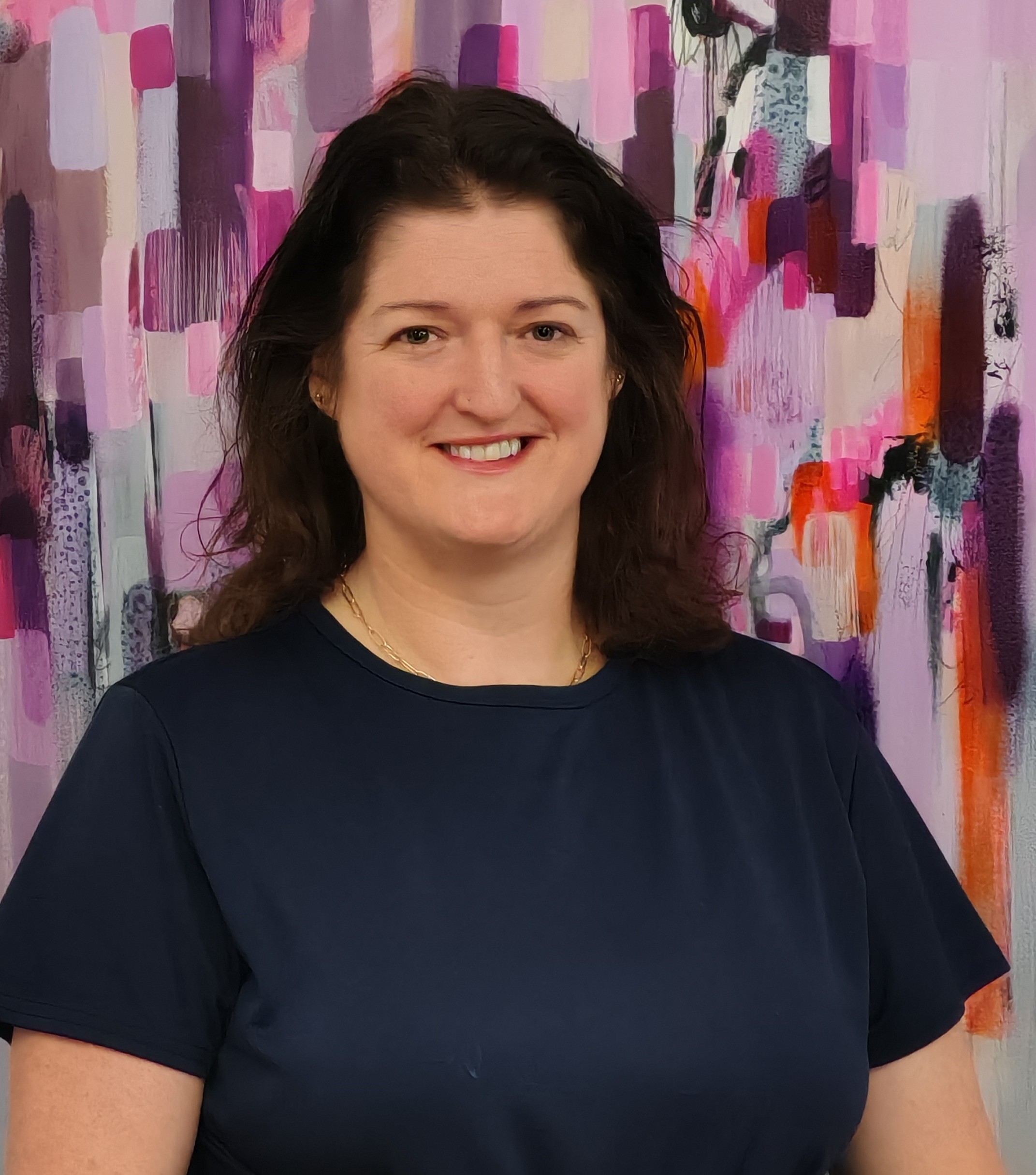 team member reading documents